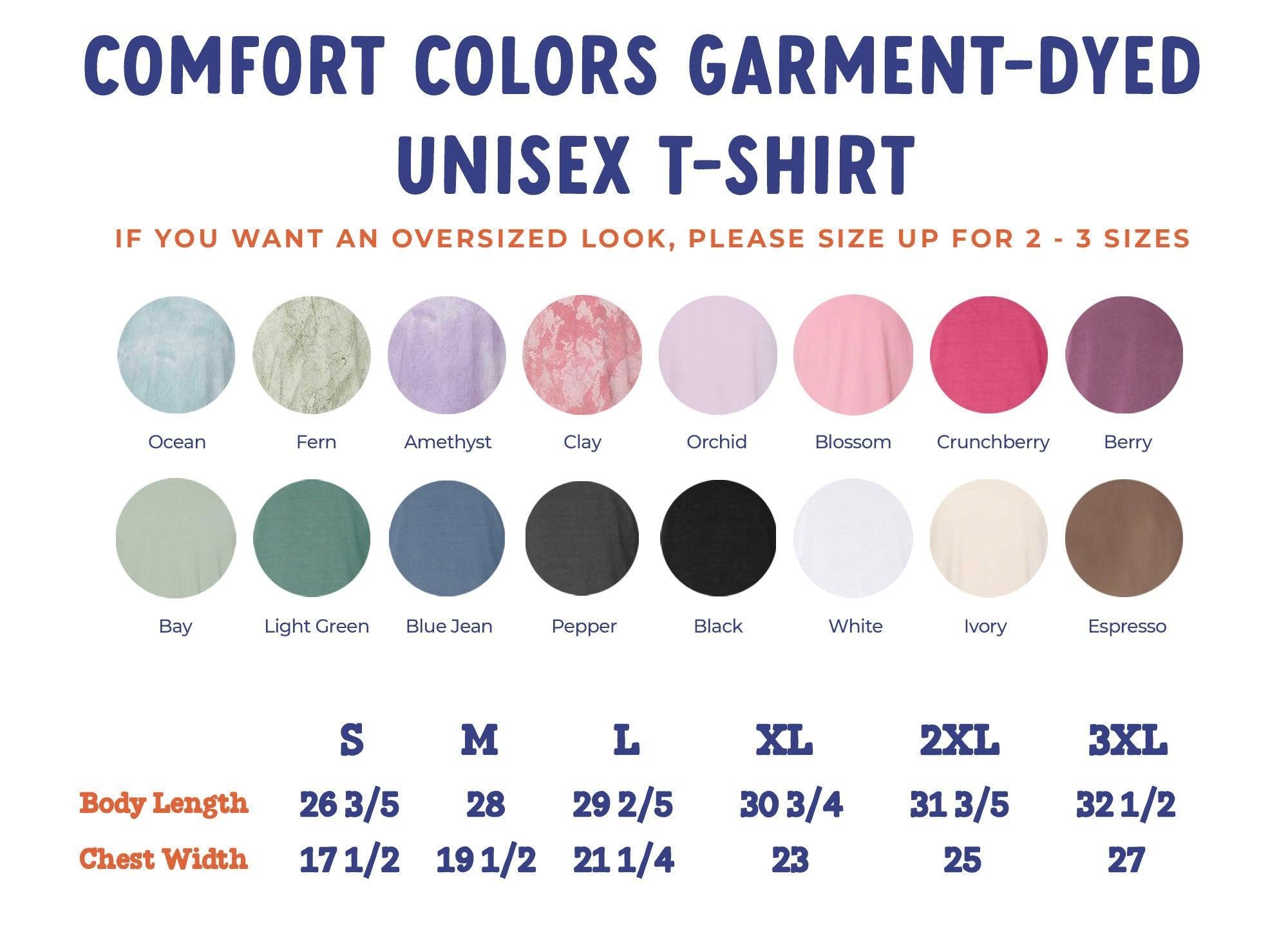 Moon Phase Nature Comfort Colors Garment-Dyed T-Shirt – Summer Vacation Camping Graphic Tee